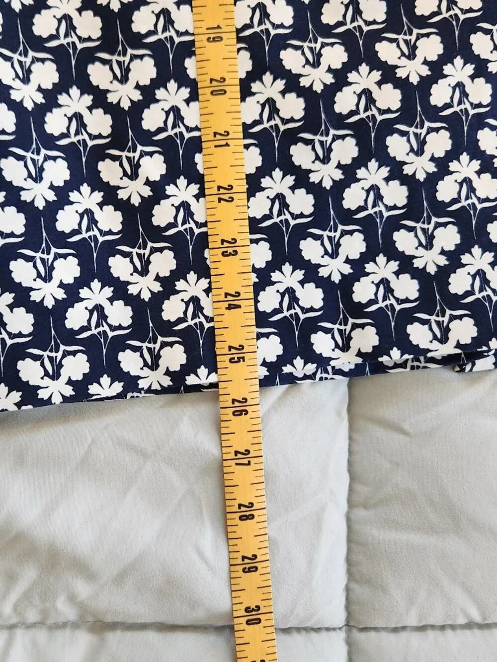 Boden Blue White Floral‎ Flowers Geometric Pencil Skirt